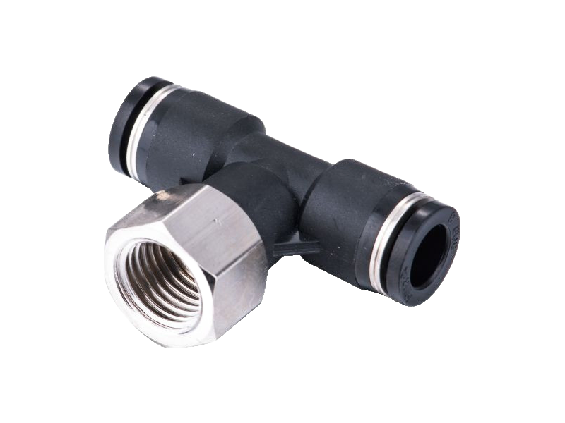 Industrial Grade Nickel-Plated Push-to-Connect Fittings for PU/PA Tubes - 4-16mm Sizes