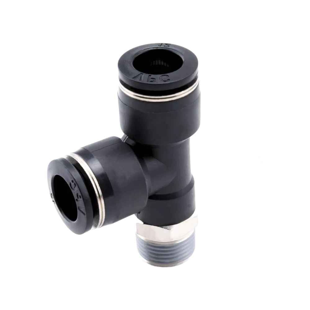 Industrial Grade Nickel-Plated Push-to-Connect Fittings for PU/PA Tubes - 4-16mm Sizes
