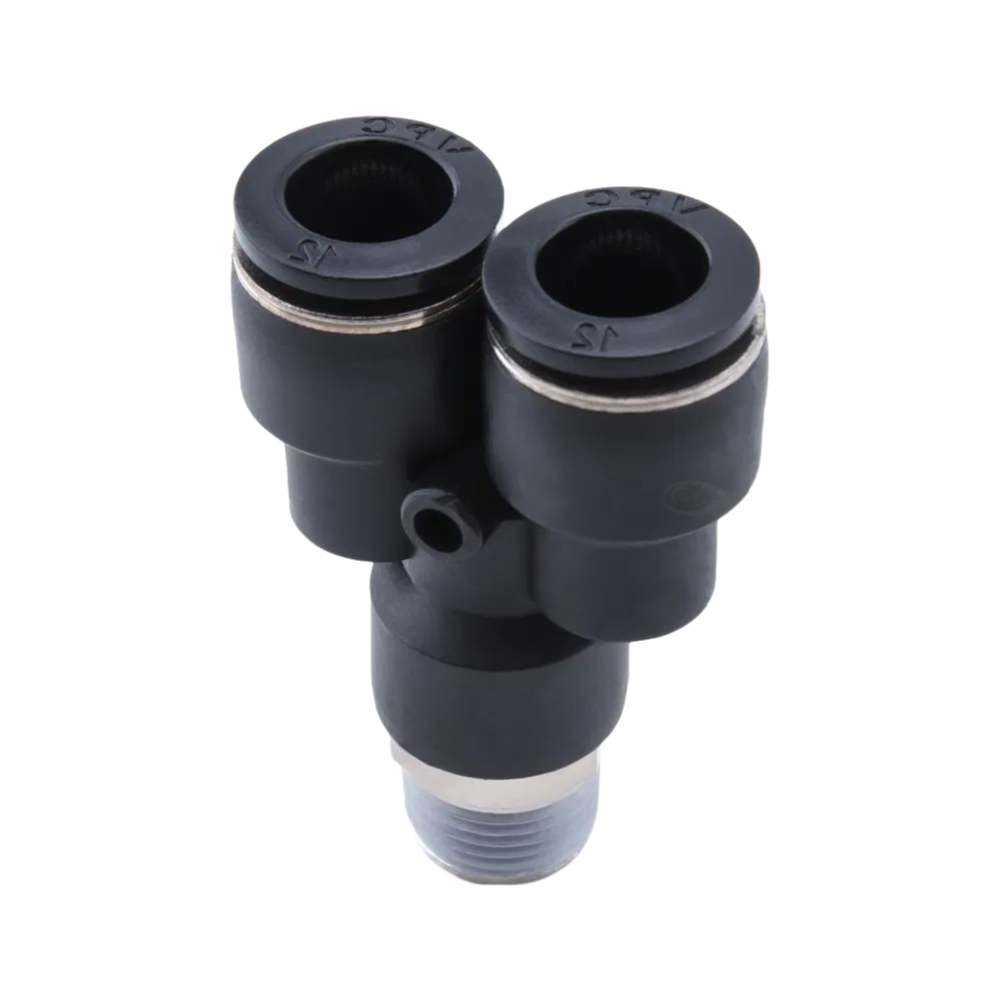 Industrial Grade Nickel-Plated Push-to-Connect Fittings for PU/PA Tubes - 4-16mm Sizes