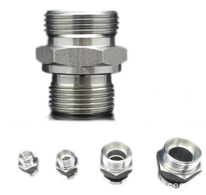 High Quality BSP/BSPT Male Hexagon Head Carbon Steel Hydraulic Fitting for Pipe Connection