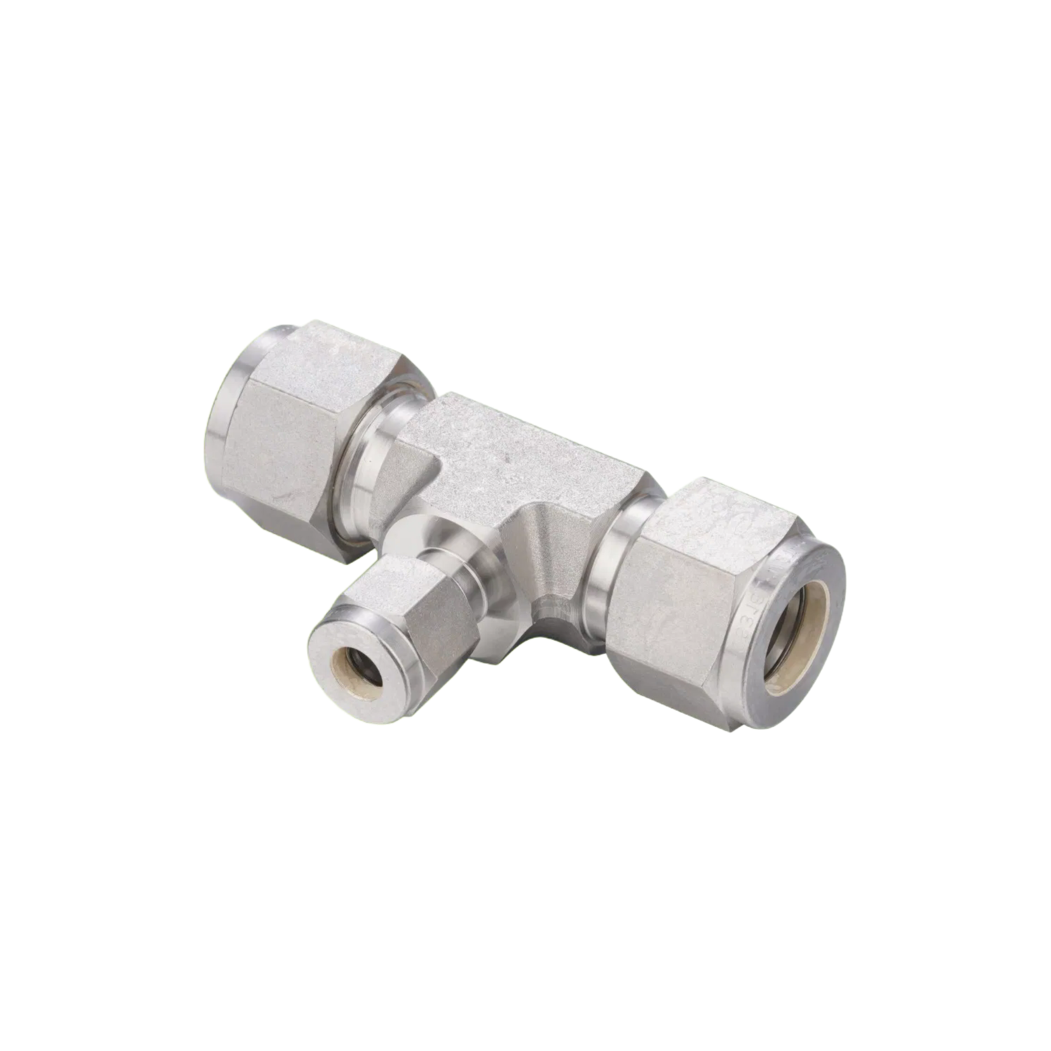 High Quality 316L Stainless Steel Three Way Male Thread Fittings with Double Ferrule Design