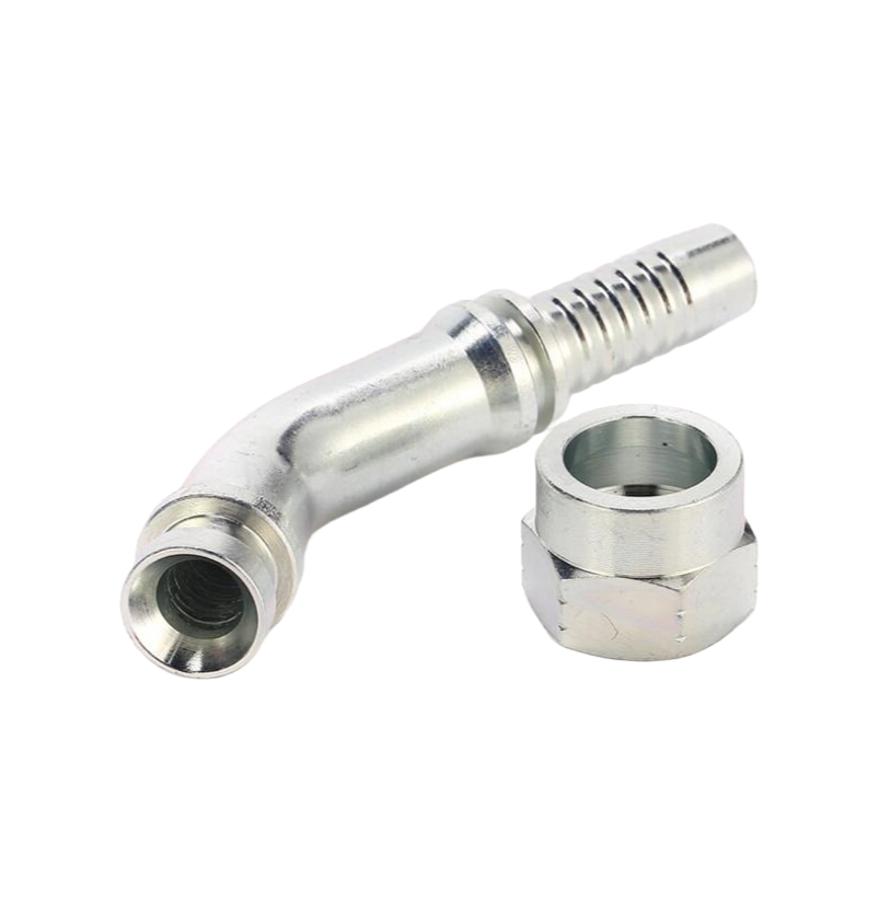 Bulk Supply of 45 Degree JIC Female Fittings with Zinc and Nickel Surface Treatment