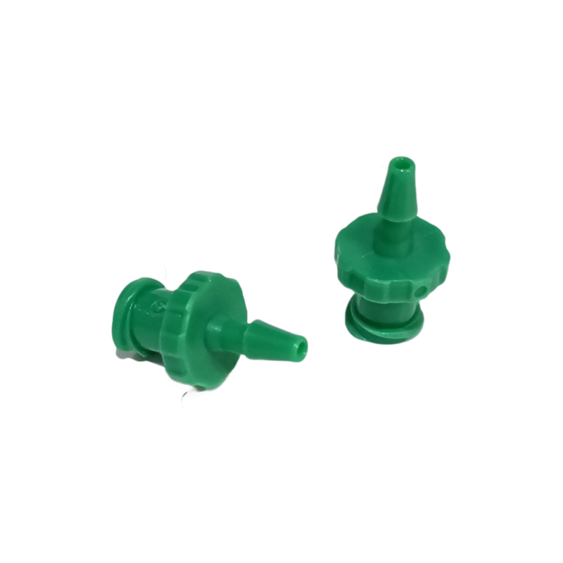 Green PP 3/32 Inch Plastic Air Water Tube Barb Joint Female Luer Lock Fitting for Medical Devices