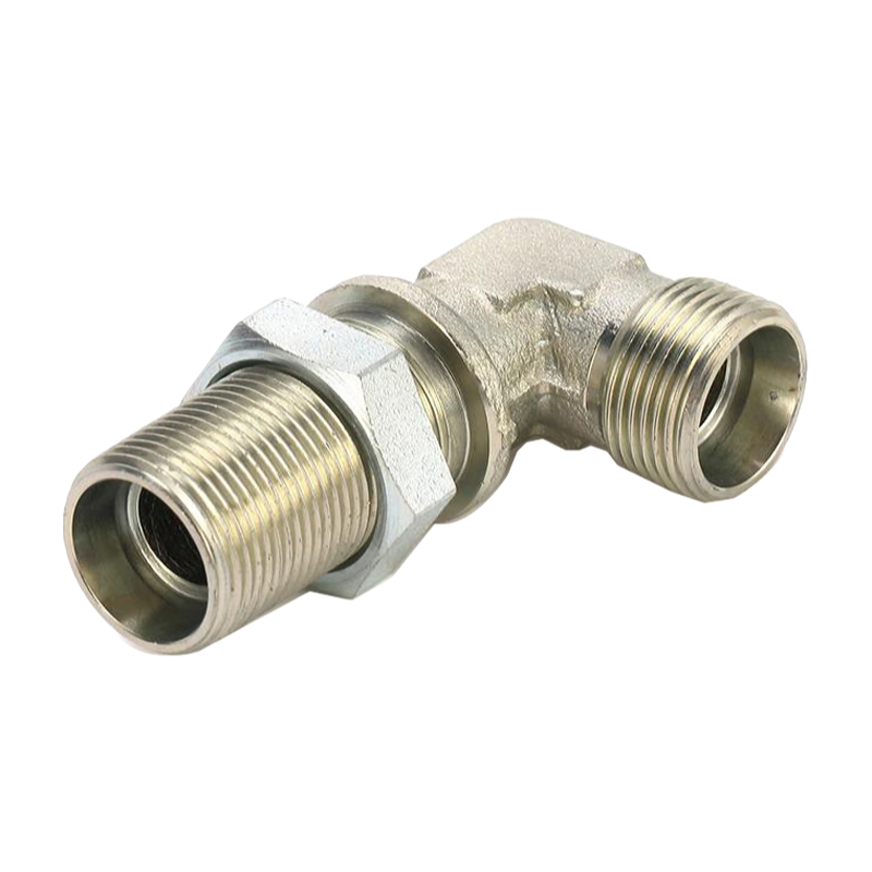 High Quality 6C9 DIN Bite Type 90 Degree Elbow BulkHead Fittings for Hydraulic Systems