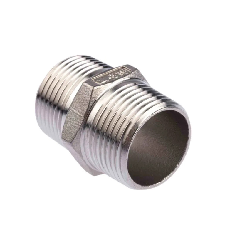 Stainless Steel Male Threaded Hex Nipple Pipe Fittings DIN/ANSI/GB Standard