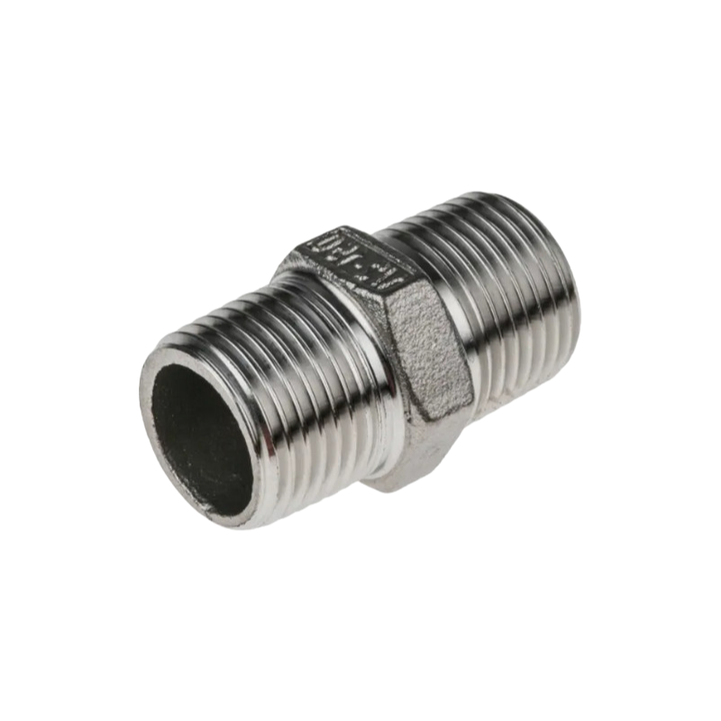 Stainless Steel Male Threaded Hex Nipple Pipe Fittings DIN/ANSI/GB Standard