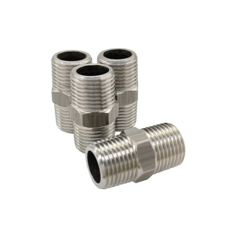 Stainless Steel Male Threaded Hex Nipple Pipe Fittings DIN/ANSI/GB Standard