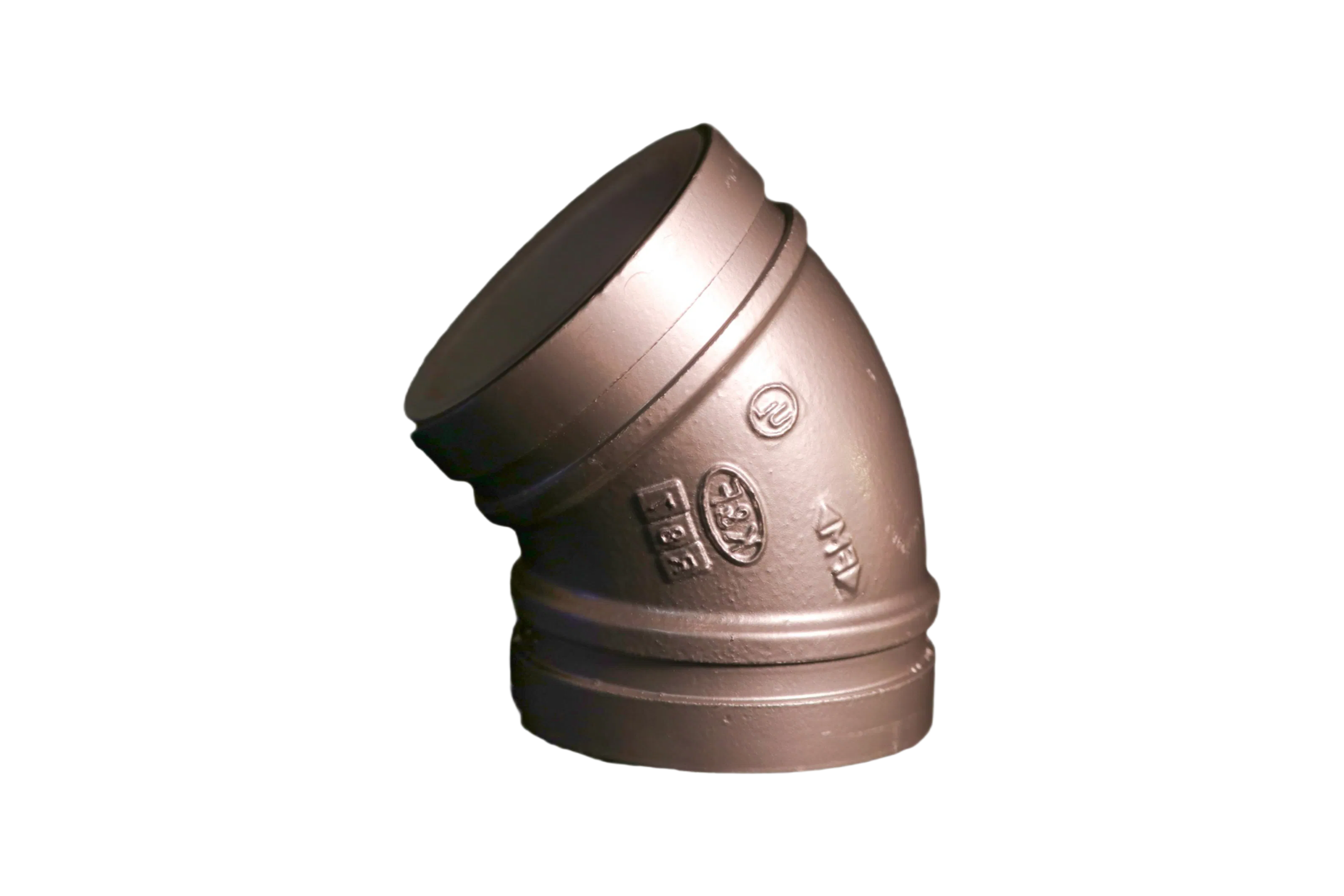 Kanaifu Fire Fighting Ductile Iron Grooved 3 Inch Pipe Fitting 45 Degree Elbow with FM/UL Certificates for Industrial Use