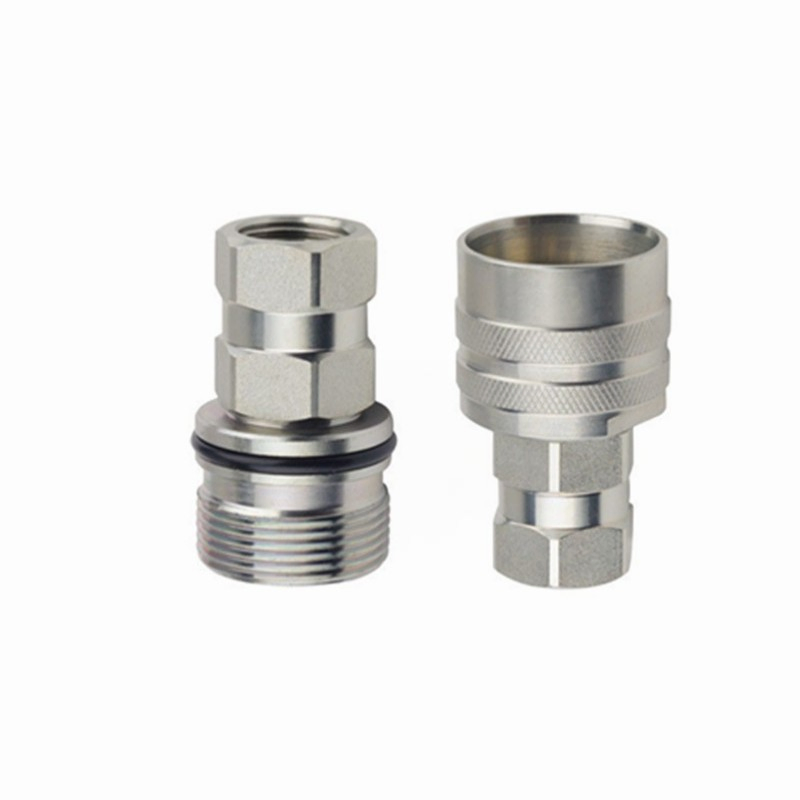 Durable Steel Hydraulic Quick Couplings with NBR Seals for Construction Equipment