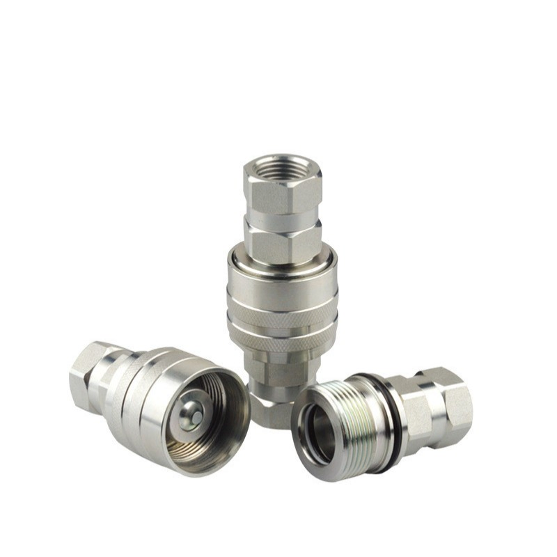 Durable Steel Hydraulic Quick Couplings with NBR Seals for Construction Equipment