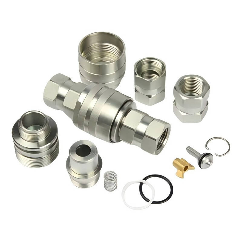 Durable Steel Hydraulic Quick Couplings with NBR Seals for Construction Equipment