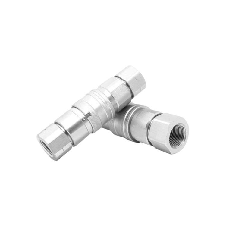ISO16028 FF Series Flat Face Hydraulic Quick Couplings 1 Inch Steel High Pressure Connectors