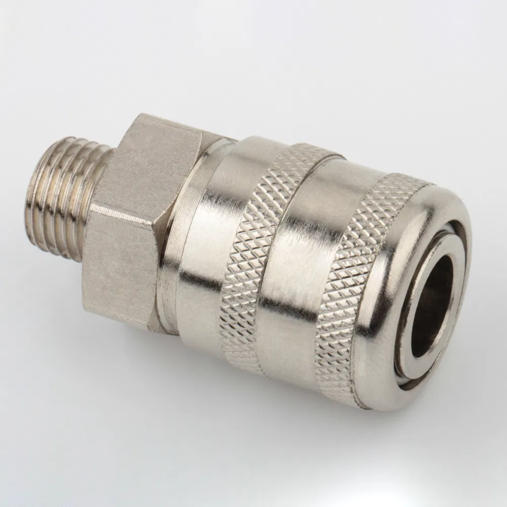 Industrial Grade Pneumatic Quick Connect Couplings with NBR/Viton Seals for Harsh Environments