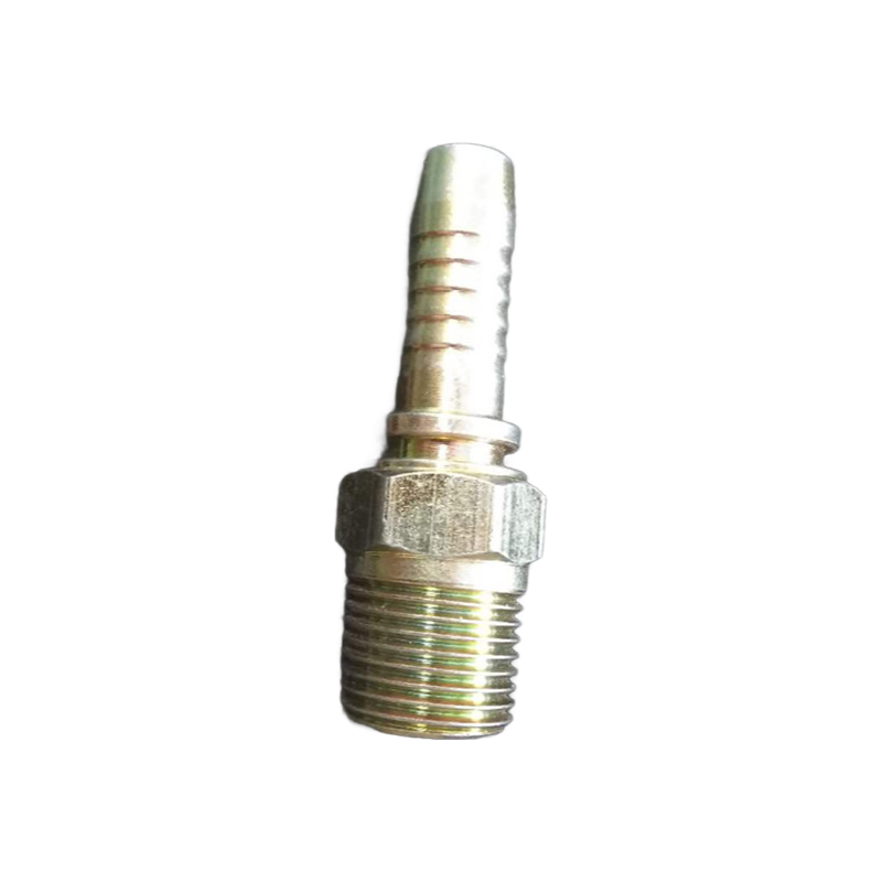 BSPT Hydraulic Hose Insert Coupling - Straight Male DIN Standard Crimping Fittings 1/8