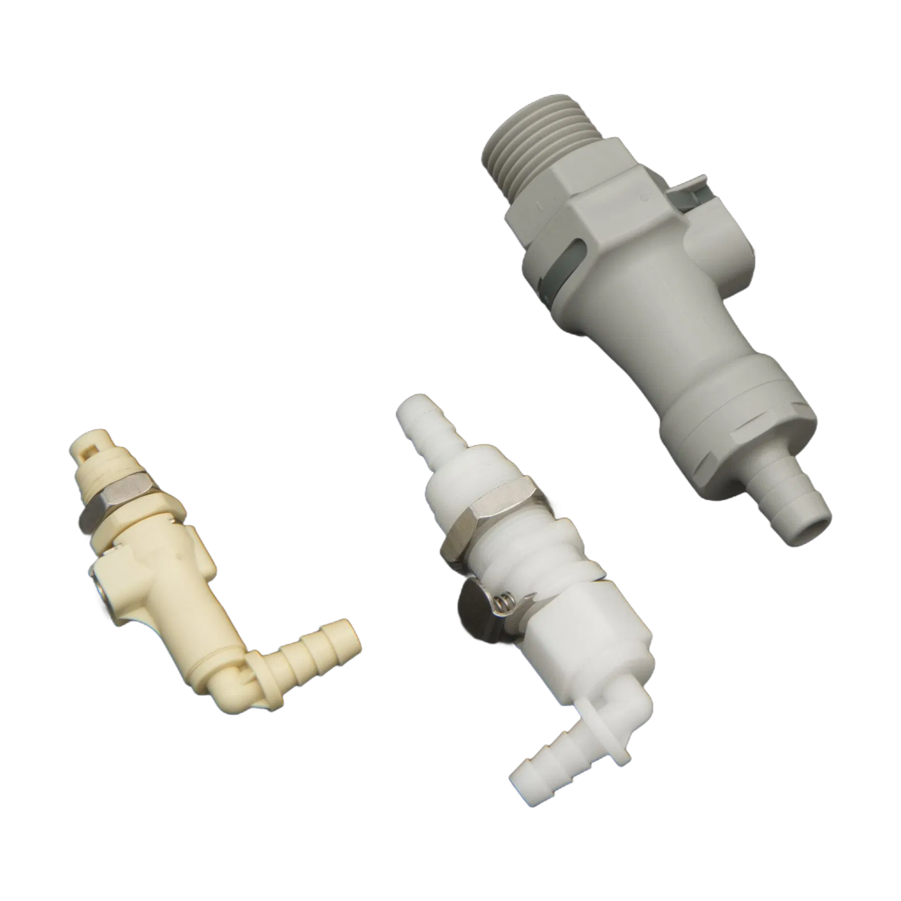 Q40 Quick Disconnect Couplings for Laboratory and Medical Applications - High Pressure Resistant PP/POM Material