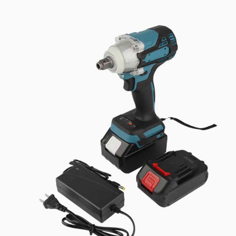 21V Brushless Lithium Electric Impact Wrench - 350N.M Torque 1/2" Square Shaft Power Tool