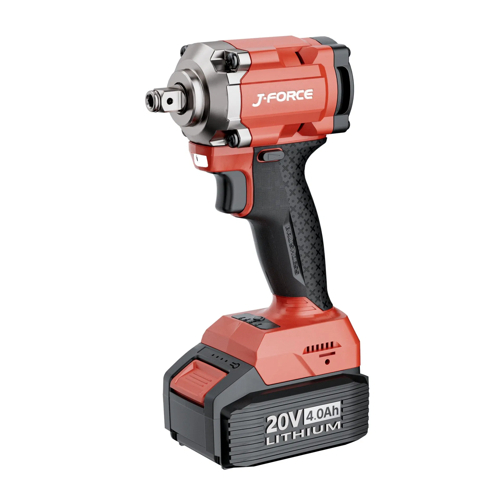 1/2 Inch 20V Cordless Impact Wrench with Lithium Battery for Automotive Repair