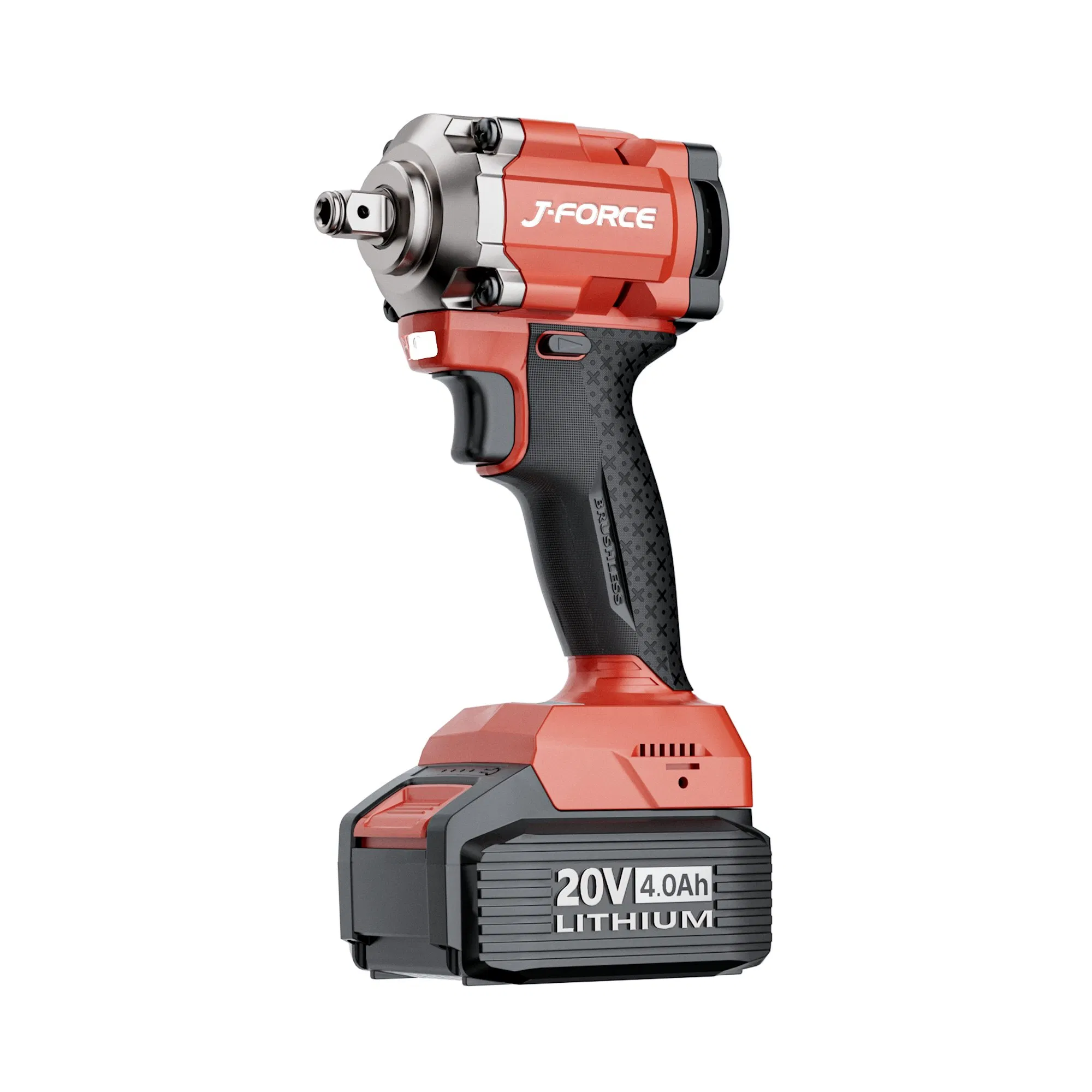 1/2 Inch 20V Cordless Impact Wrench with Lithium Battery for Automotive Repair