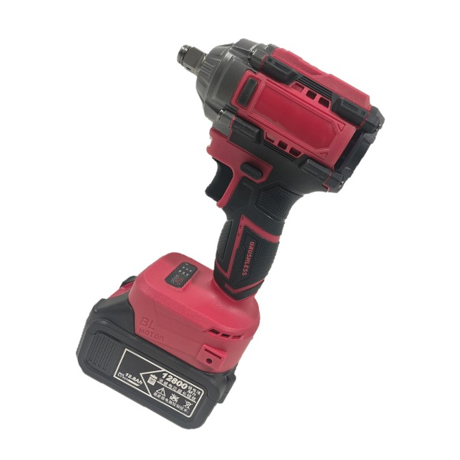 21V Cordless Impact Wrench Kit with 2 Batteries - 1/2 Inch Brushless Electric Torque Wrench for Heavy Duty Automotive & DIY Projects