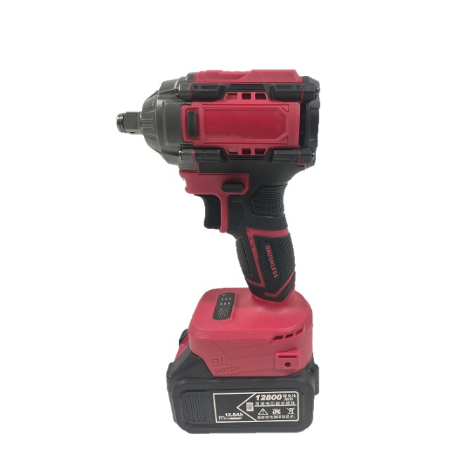 21V Cordless Impact Wrench Kit with 2 Batteries - 1/2 Inch Brushless Electric Torque Wrench for Heavy Duty Automotive & DIY Projects