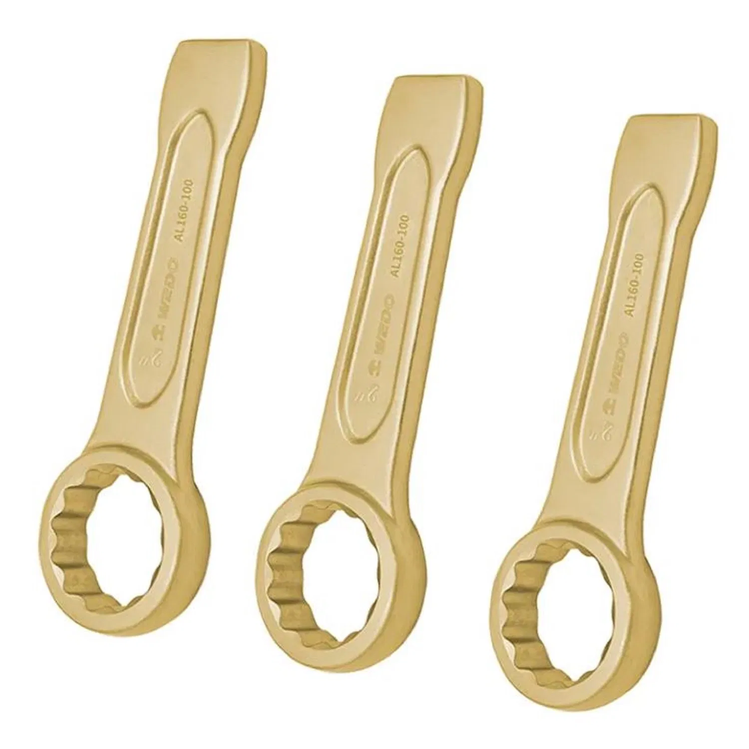 Stainless Steel Carbon Steel Hammering Ring Spanner Aluminum Bronze Ring Electric Wrench - High Torque 150N.M Power Tool