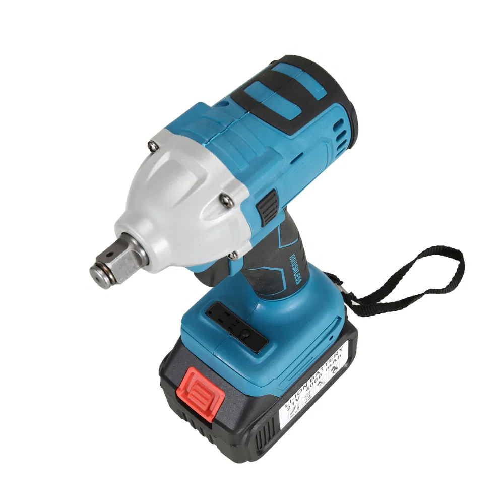 21V Lithium-Ion Cordless Impact Wrench - 360N.M High Torque Electric Spanner for Heavy-Duty Bolt Fastening