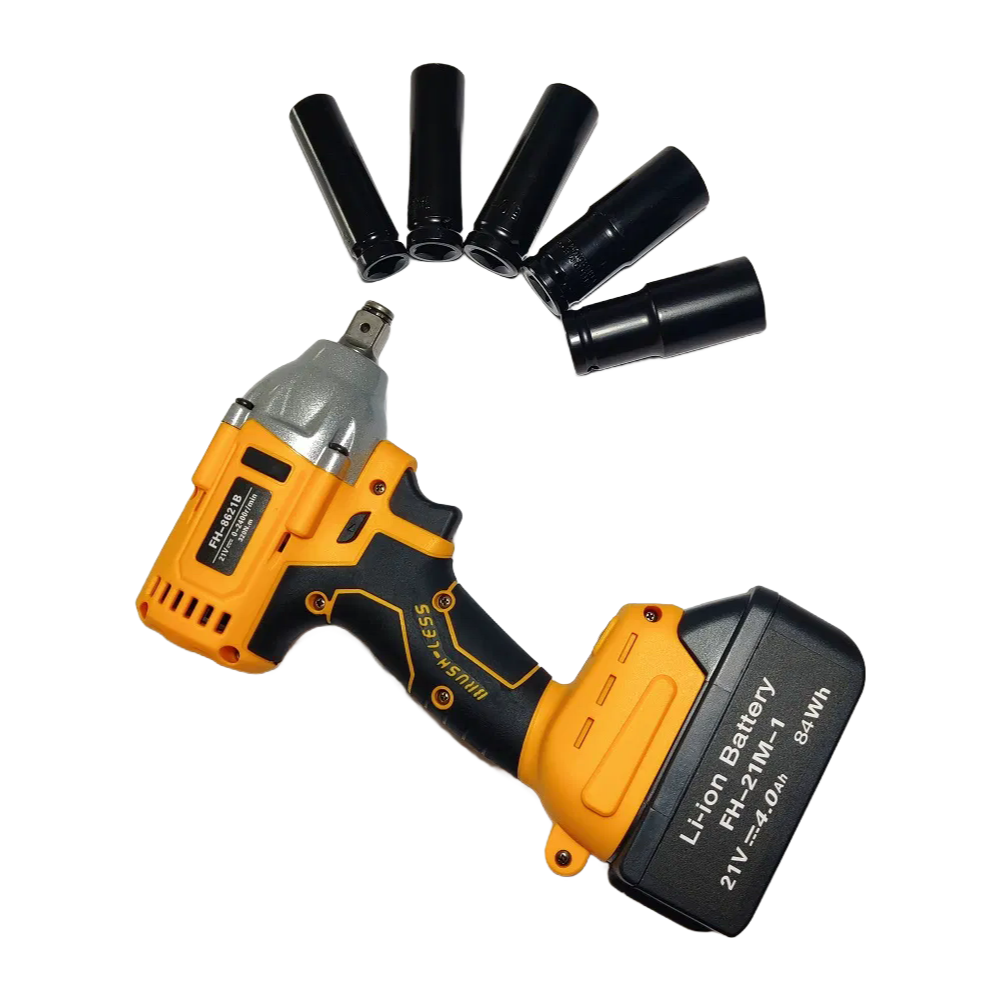LS 20V High Torque Brushless Cordless Impact Wrench with Lithium-Ion Battery for Professional Use