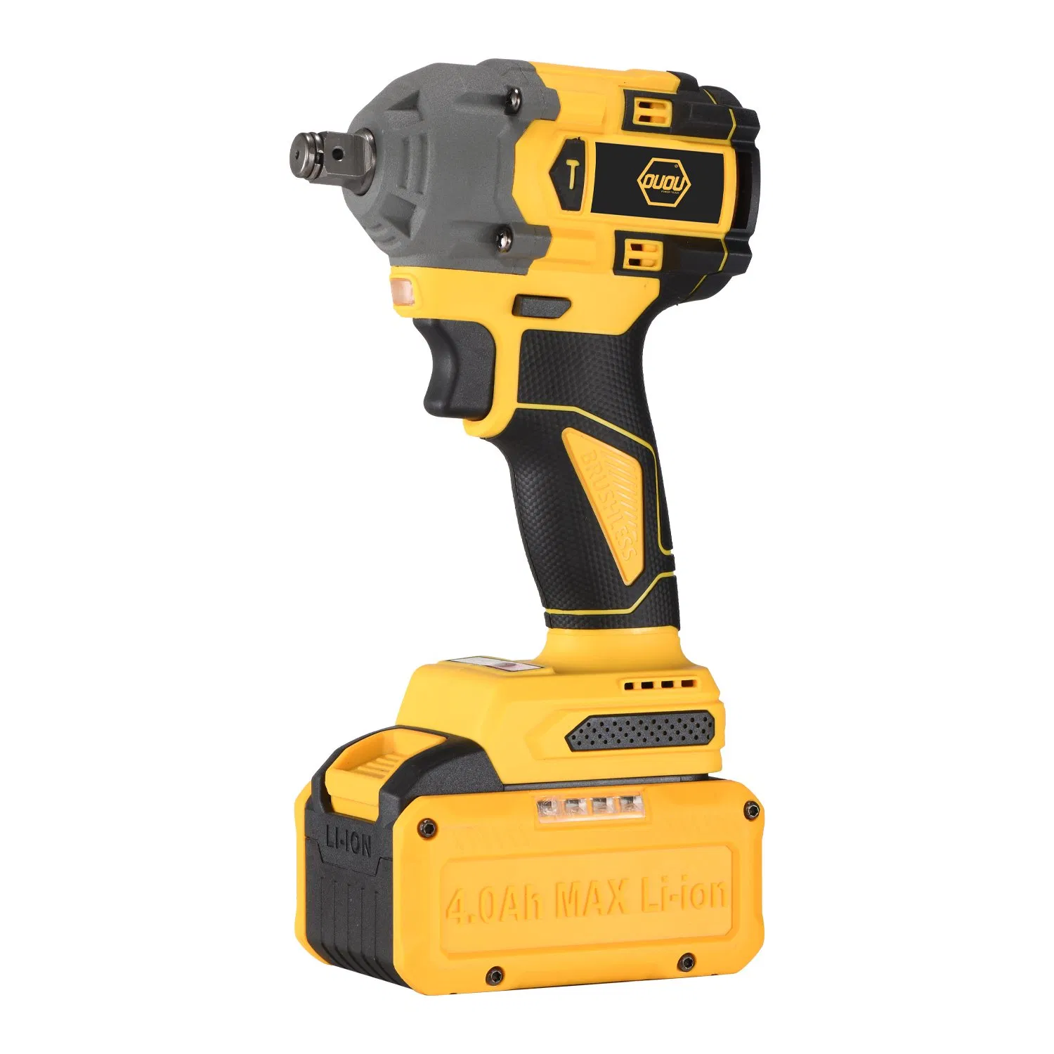 20V Brushless Cordless Impact Wrench 550Nm High Torque Electric Power Tool for Automotive Repair