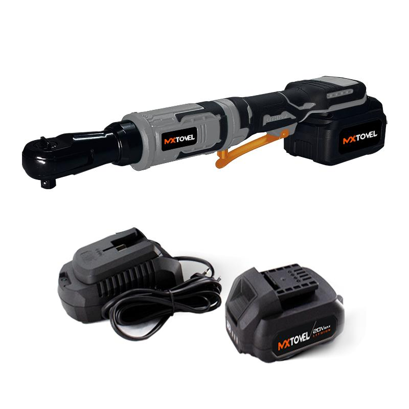 20V Rechargeable Cordless Electric Ratchet Wrench - High Torque 95Nm Power Tool