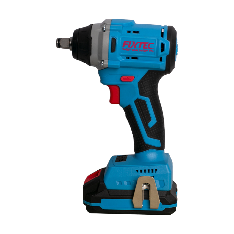 Fixtec 20V 1/2 Cordless Brushless Impact Wrench - 300Nm High Torque Electric Impact Wrench with LED Light