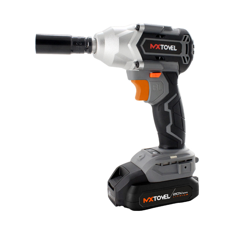 21V Brushless Cordless Impact Wrench - High Torque 350Nm Power Tool with LED Light