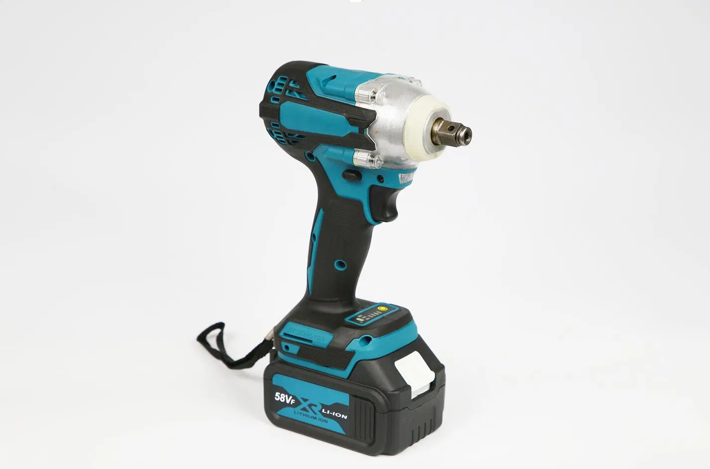 Heavy Duty 21V Cordless Electric Wrench with Locking Bit Holder and Belt Hook