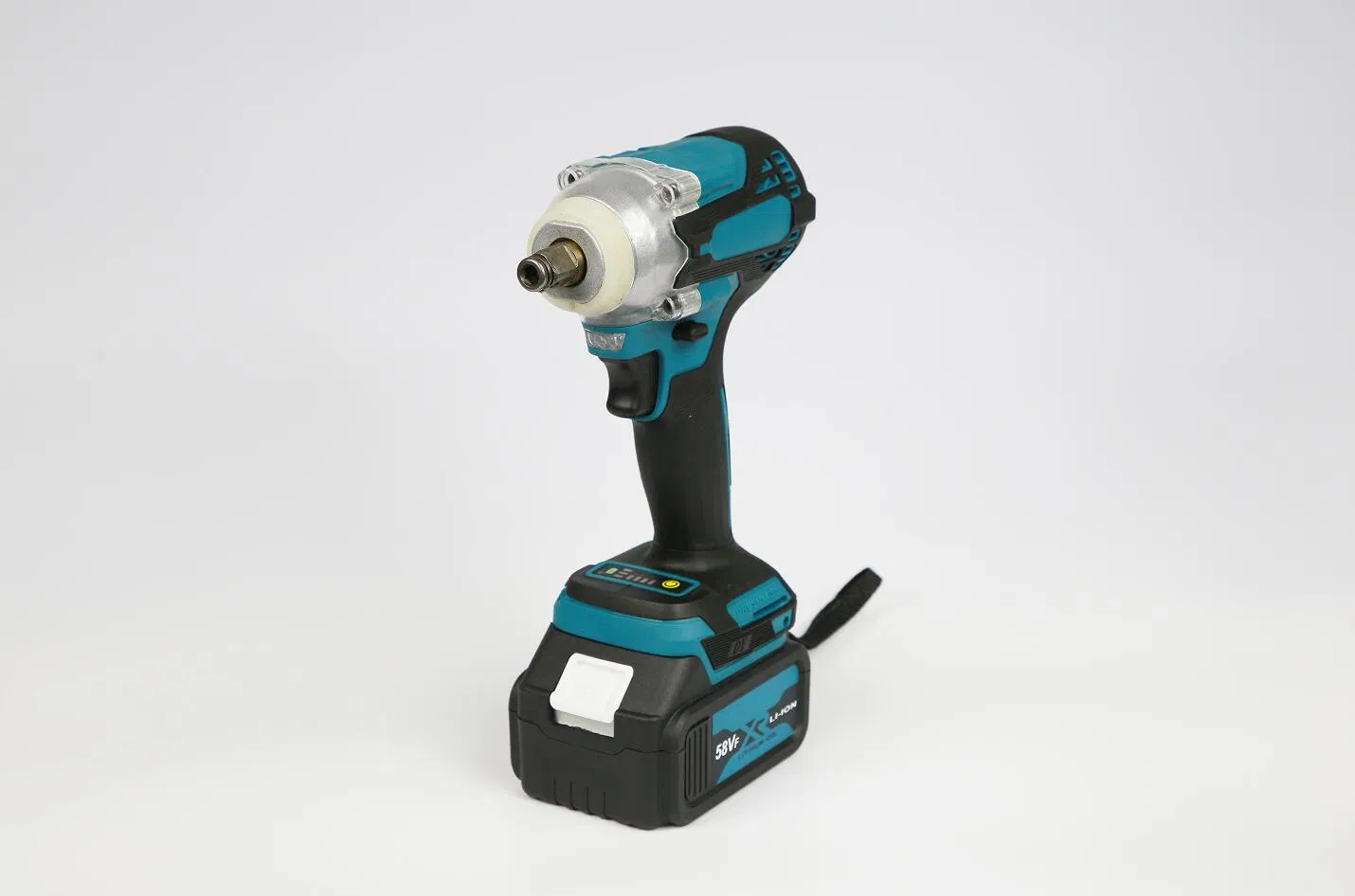 Heavy Duty 21V Cordless Electric Wrench with Locking Bit Holder and Belt Hook