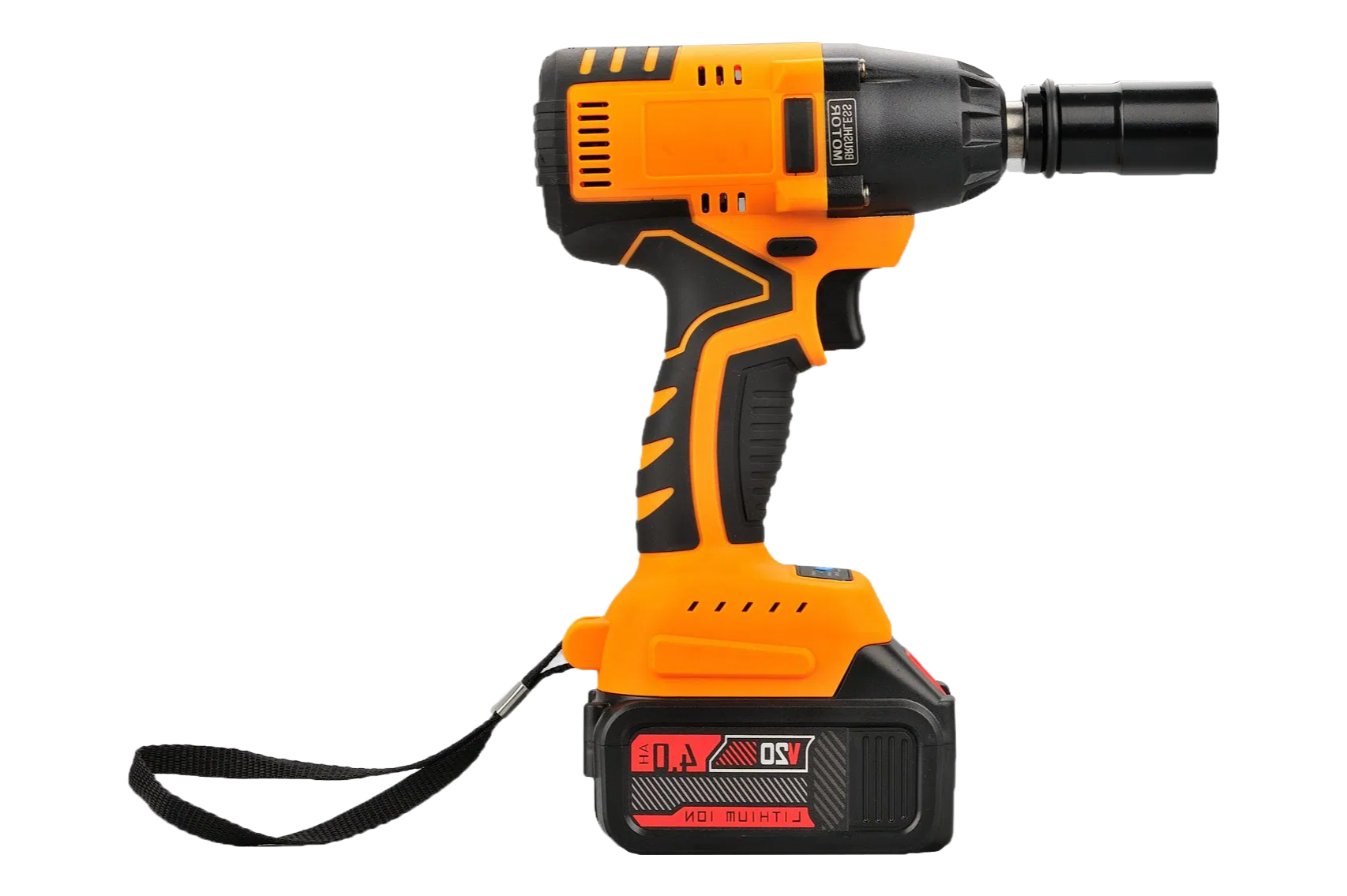 Professional 18V Lithium-Ion Battery Powered Impact Wrench 4500 RPM No-Load Speed