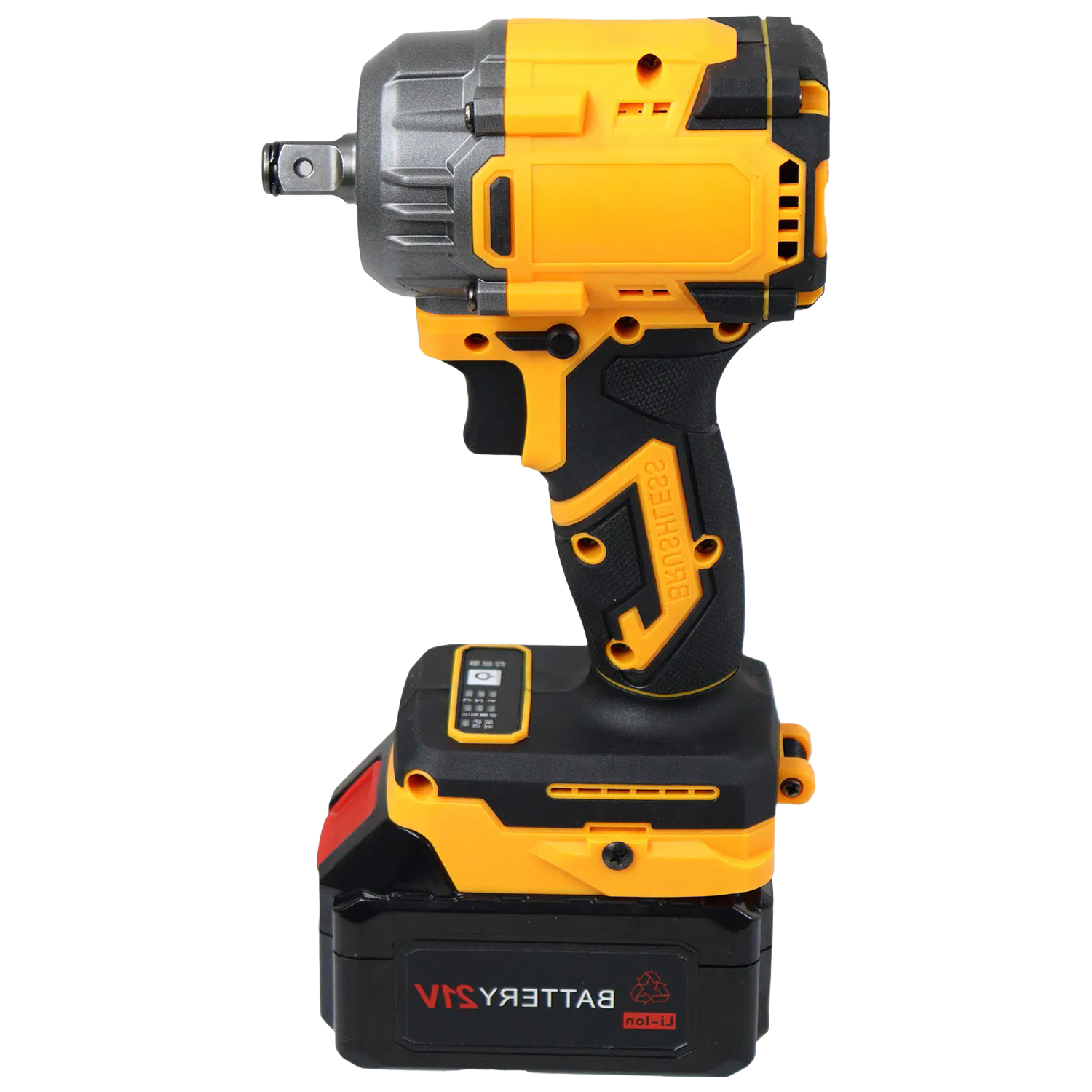 Customizable OEM Cordless Wrench with Auto-Stop Modes and Soft Grip Handle for Efficient Work