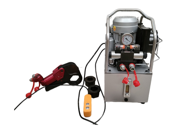 Customizable Hollow Hydraulic Torque Wrench Set with 360° Swivel Coupling