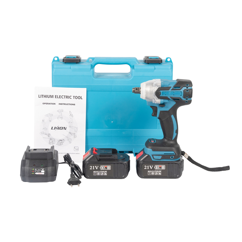 Professional Grade 21V Cordless Impact Wrench Kit with 4.0Ah Battery and Charger for Construction