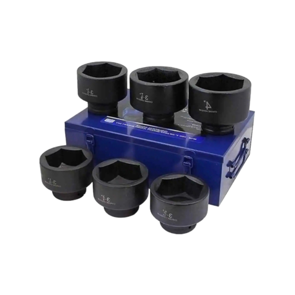 Professional Grade Impact Socket Kit with Laser Printed Markings for Precision Work