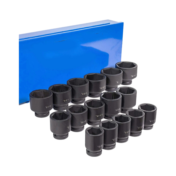 High-Quality Chrome Molybdenum Steel Impact Socket Kit with Corrosion Resistance Coating
