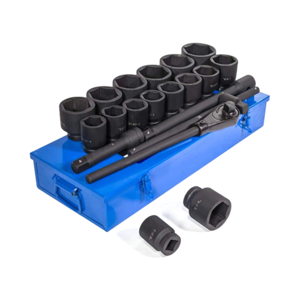 High-Quality Chrome Molybdenum Steel Impact Socket Kit with Corrosion Resistance Coating