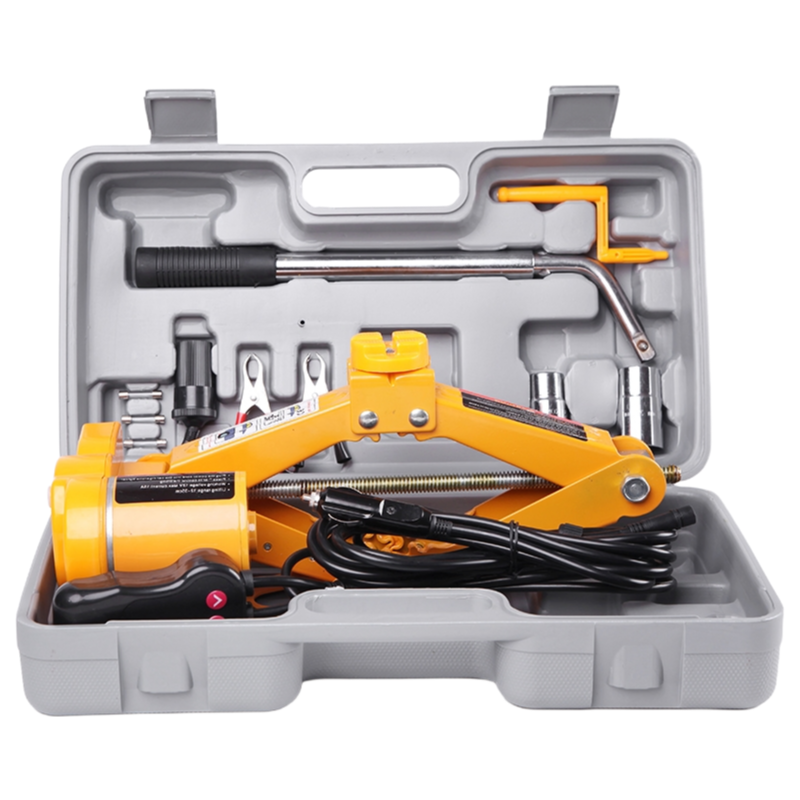 12V DC Hydraulic Bottle Jack Set with 480nm Wrench for Cars SUVs and MPVs