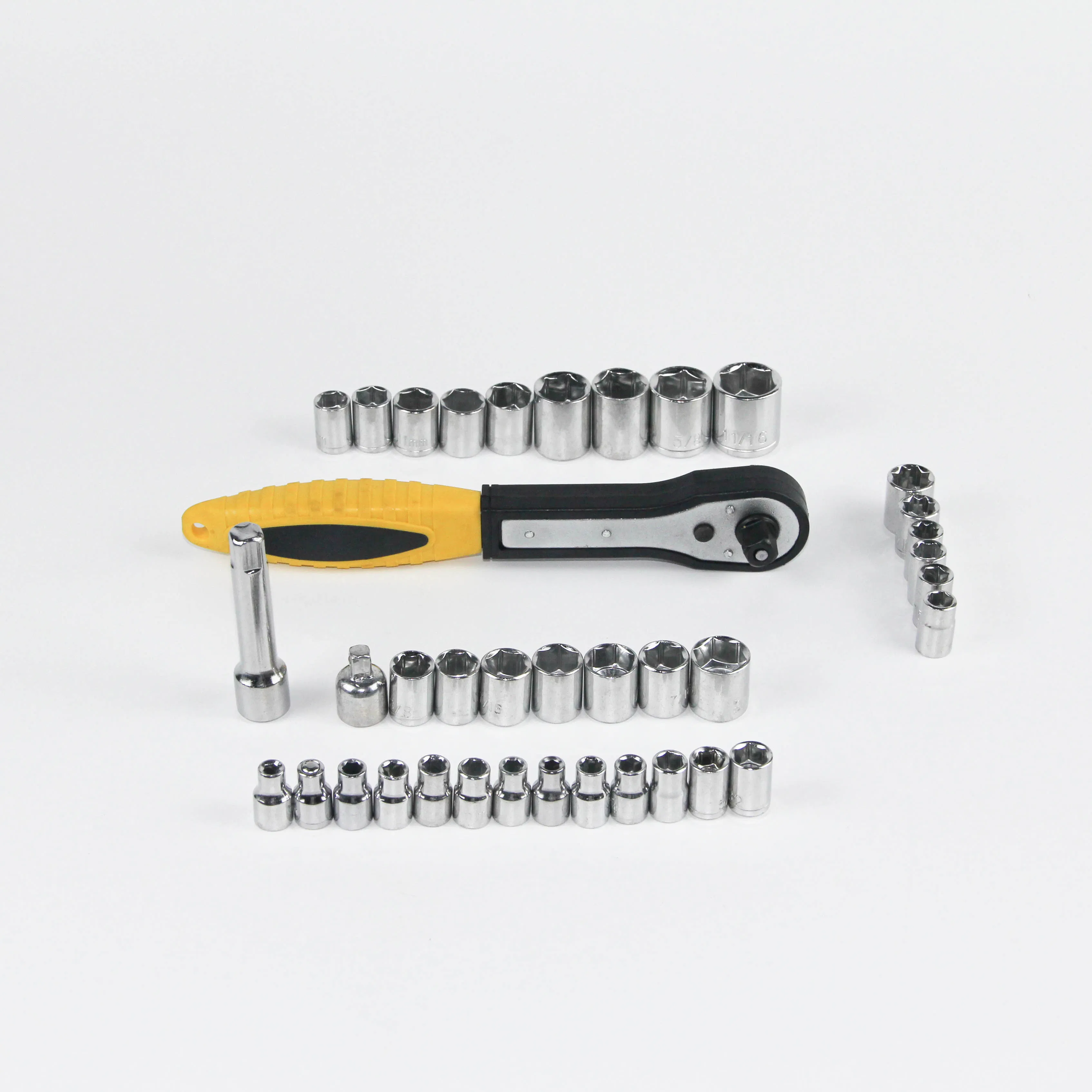 38PCS Professional Hand Tools Wrench Set with Combination Repair Kit for Vehicle Maintenance
