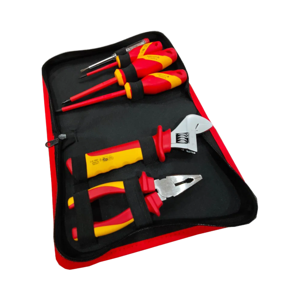 Industrial Grade VDE Insulated Pliers and Screwdriver Set for High Voltage Applications