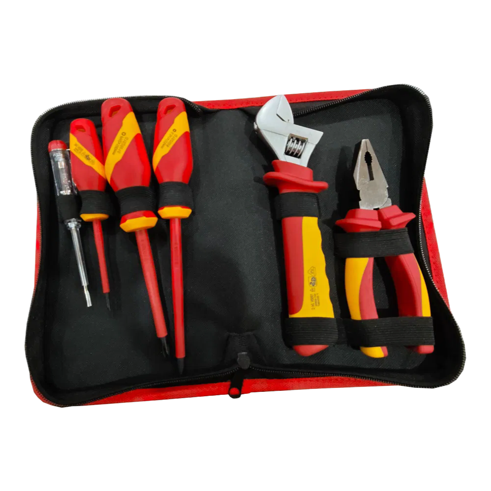 Industrial Grade VDE Insulated Pliers and Screwdriver Set for High Voltage Applications