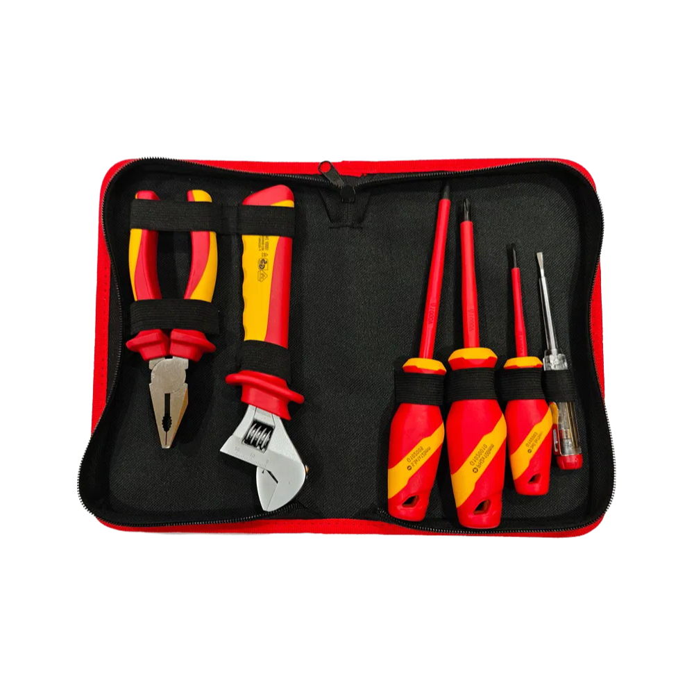 Industrial Grade VDE Insulated Pliers and Screwdriver Set for High Voltage Applications