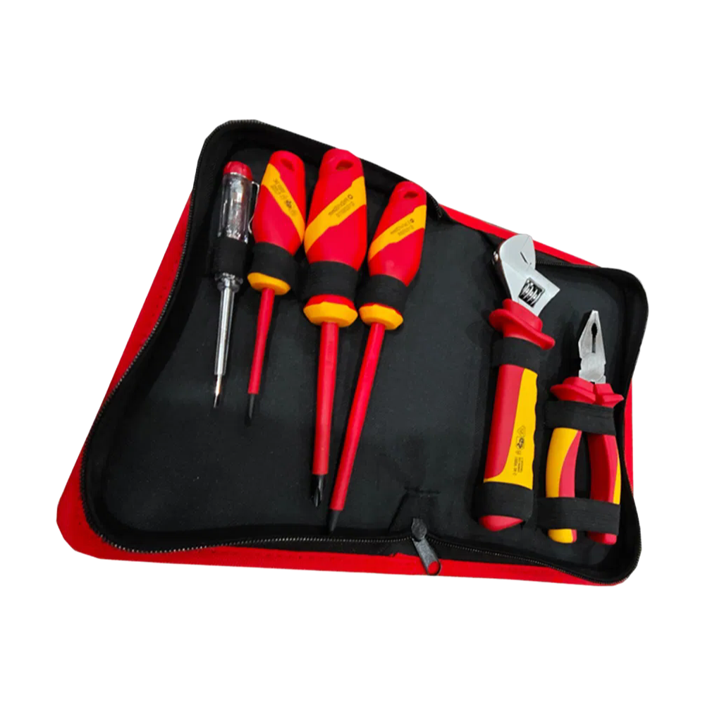 Industrial Grade VDE Insulated Pliers and Screwdriver Set for High Voltage Applications