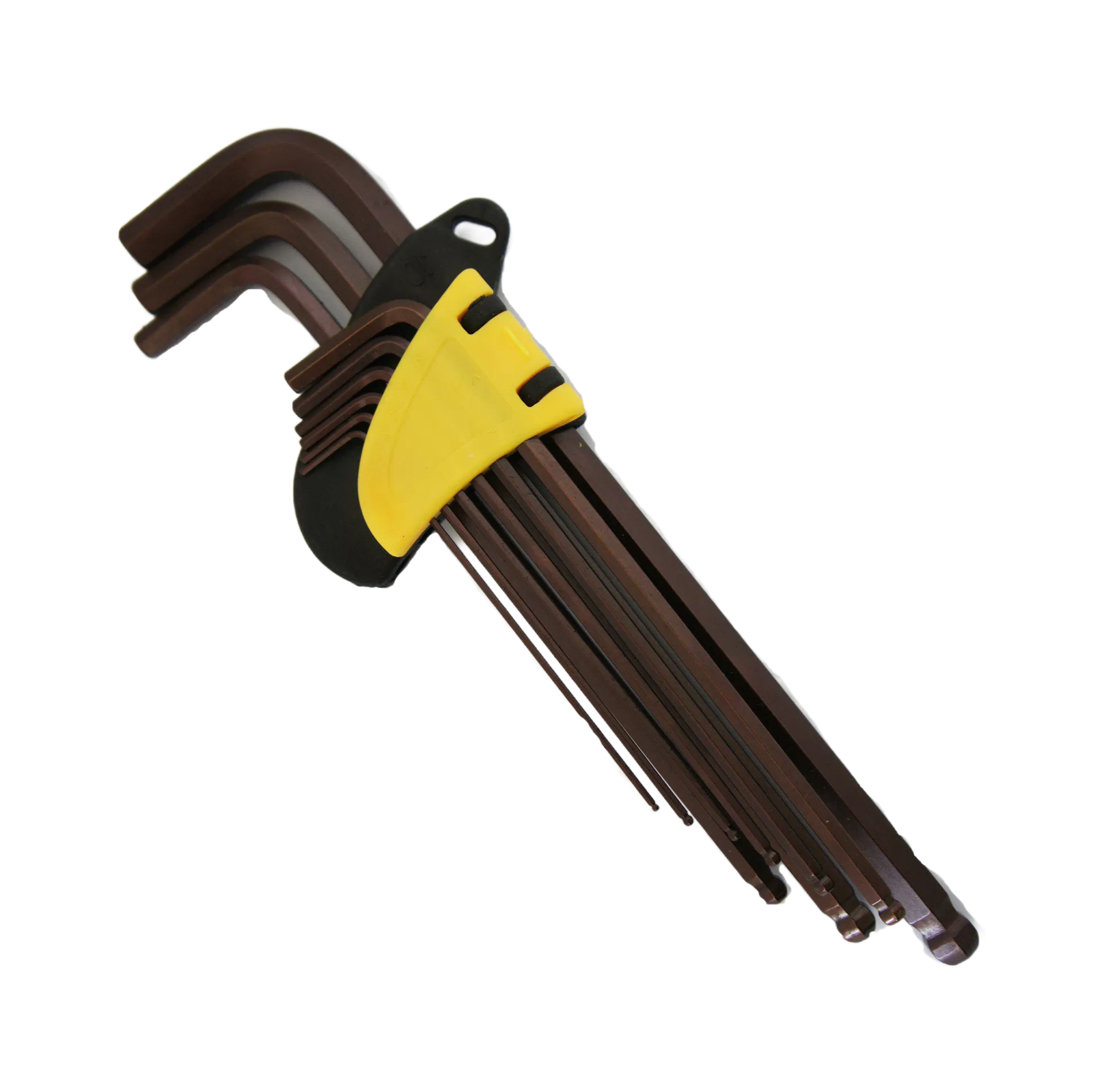 Customizable 9PCS Ball Head Hex Key Set with Bronze Surface Treatment and Various Sizes
