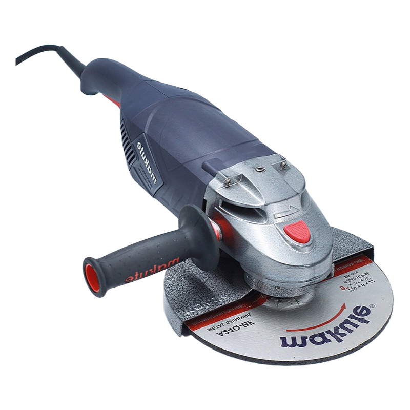Industrial Grade Angle Grinder with Cast Aluminium Housing and Lightweight Plastic Handle