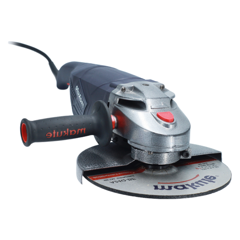 Industrial Grade Angle Grinder with Cast Aluminium Housing and Lightweight Plastic Handle
