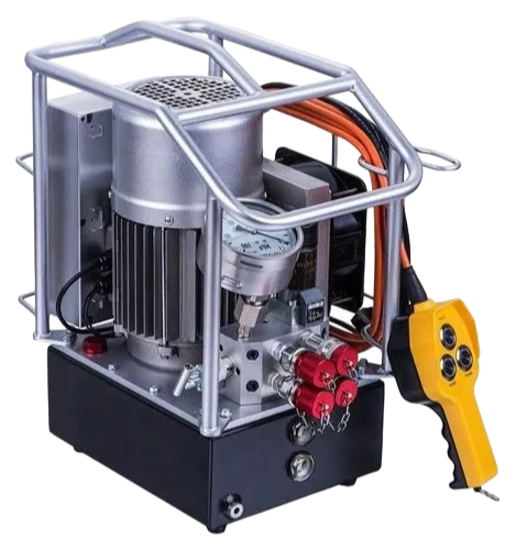 Compact Automatic Three-Stage Flow Hydraulic Pump for Torque Wrench Systems